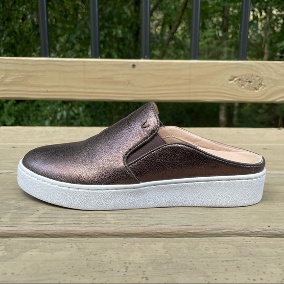 Vionic Splendid Dakota Bronze Metallic leather mules slides size 5 - Picture 9 of 15